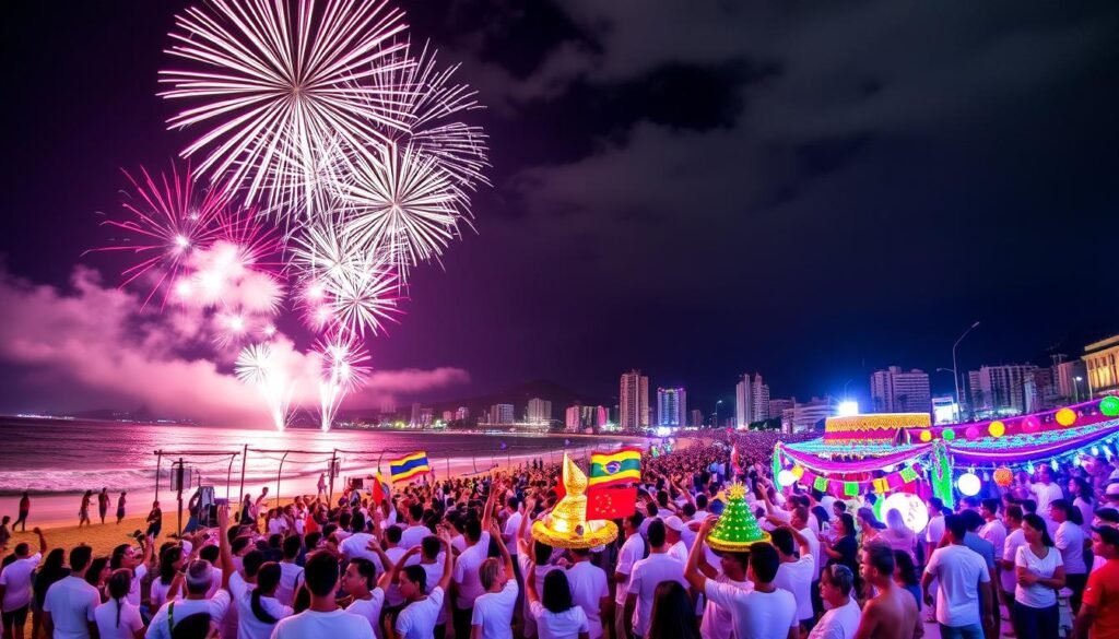 os 10 melhores lugares para passar o réveillon 2025 no Brasil