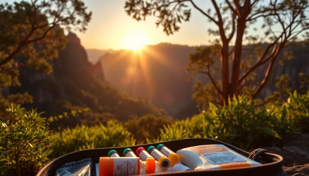 vacinas e proteção solar na Chapada Diamantina